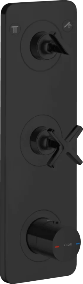 Axor Citterio E Thermostatic Shower Mixer Concealed 455 X 240 X 105mm Black - Matt product image - Image 1