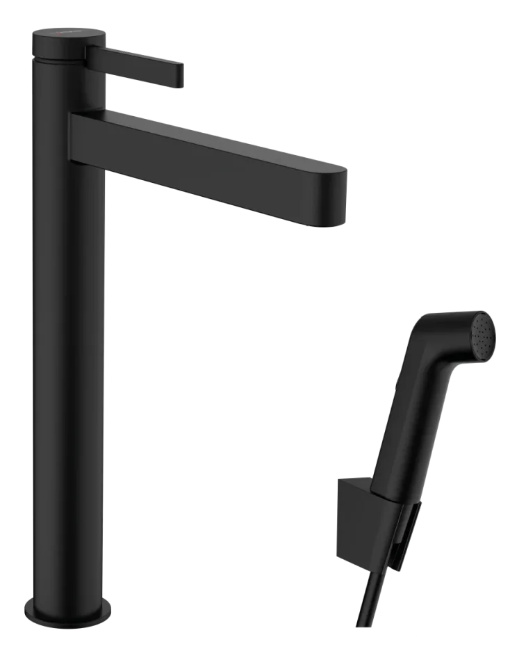Hansgrohe Finoris Manual Mixers 560 X 315 X 80mm Black - Matt product image - Image 1