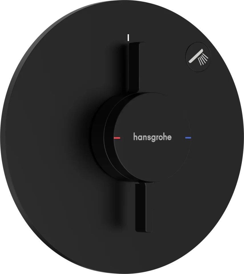 Hansgrohe Duoturn S Shower Mixers Concealed 265 X 240 X 180mm Black - Matt product image - Image 1