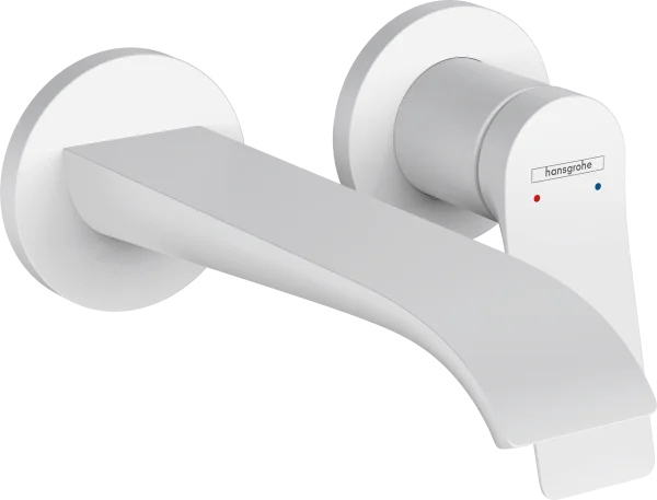 Hansgrohe Vivenis Single Lever Basin Mixer For Concealed Installation Wall-mounted With Spout 192 Mm Matt White