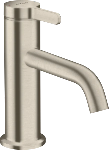 Axor One Single Lever Basin Mixer 70 With Lever Handle And Waste Set Brushed Nickel