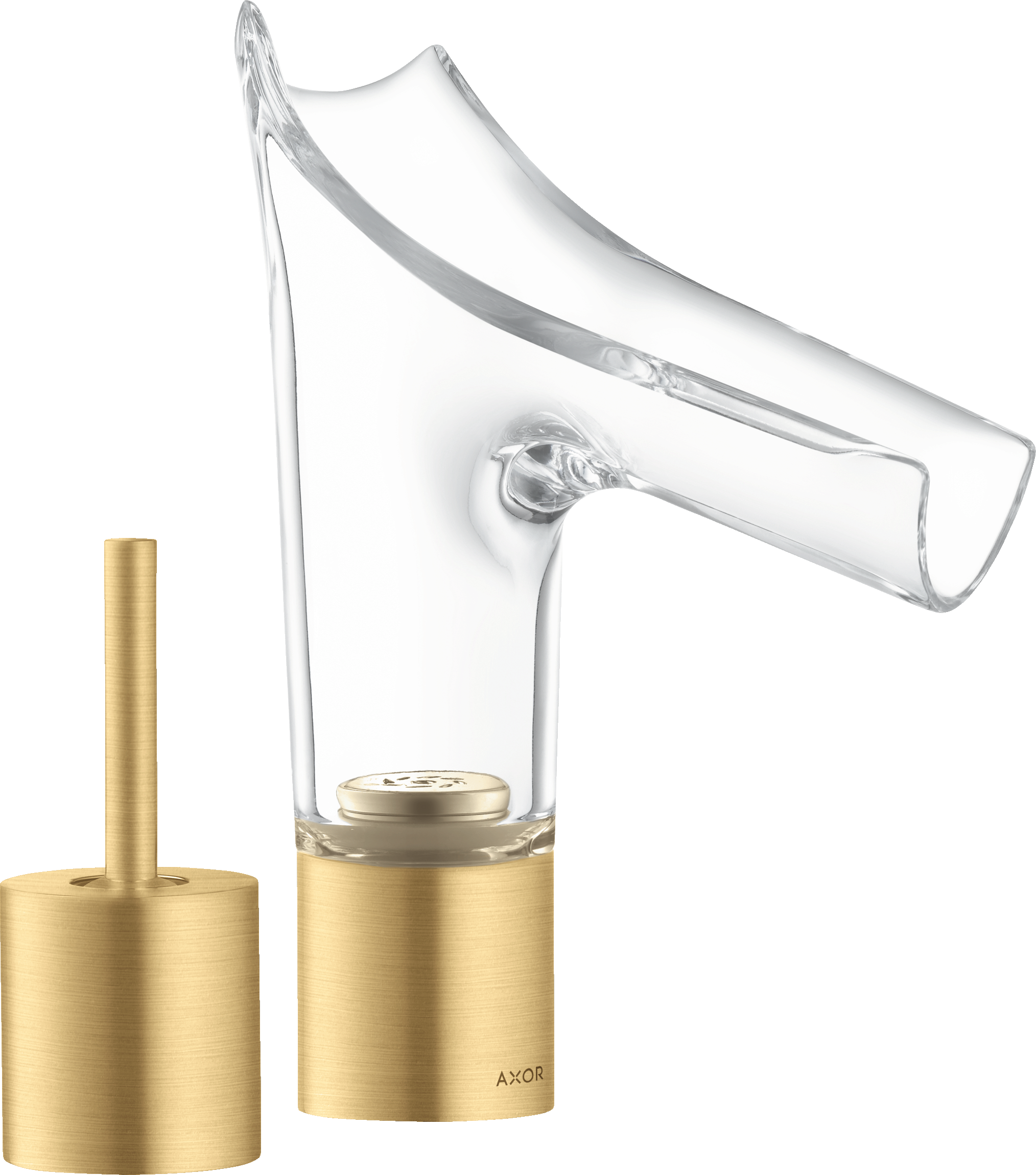 Axor Starck V Manual Mixers 400 X 280 X 160mm Gold - Brushed