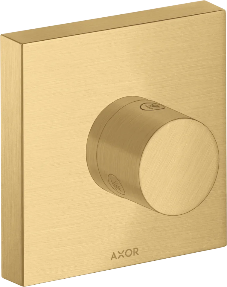 Axor Showersolutions Manual Shut-off & Diverter Valves 300 X 206 X 136mm Gold - Brushed product image - Image 1