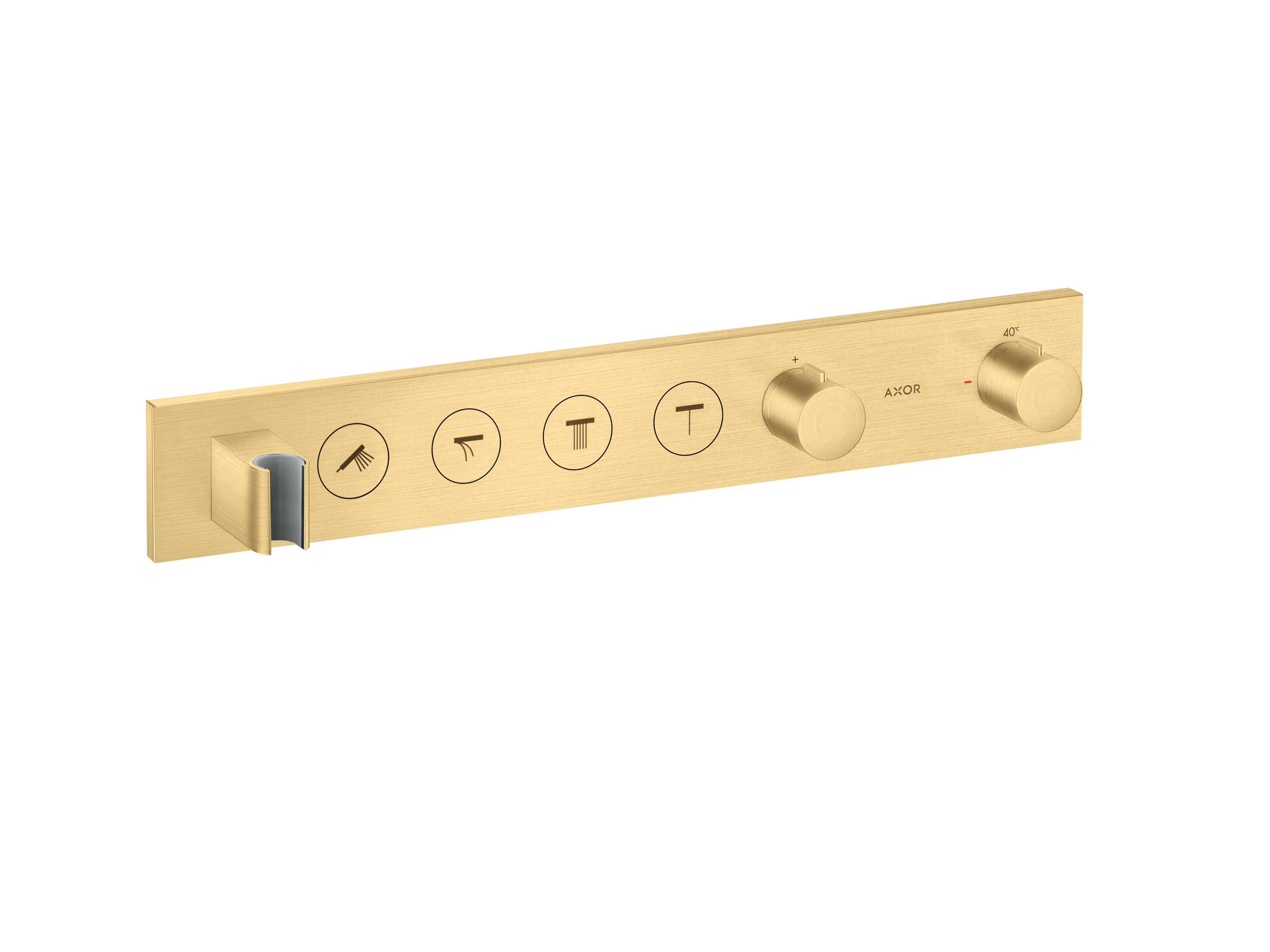 Axor Showersolutions Thermostatic Shower Mixer Concealed 715 X 395 X 150mm Gold - Brushed