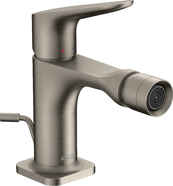 Axor Citterio M Single Lever Bidet Mixer With Pop-up Waste Stainless Steel Optic