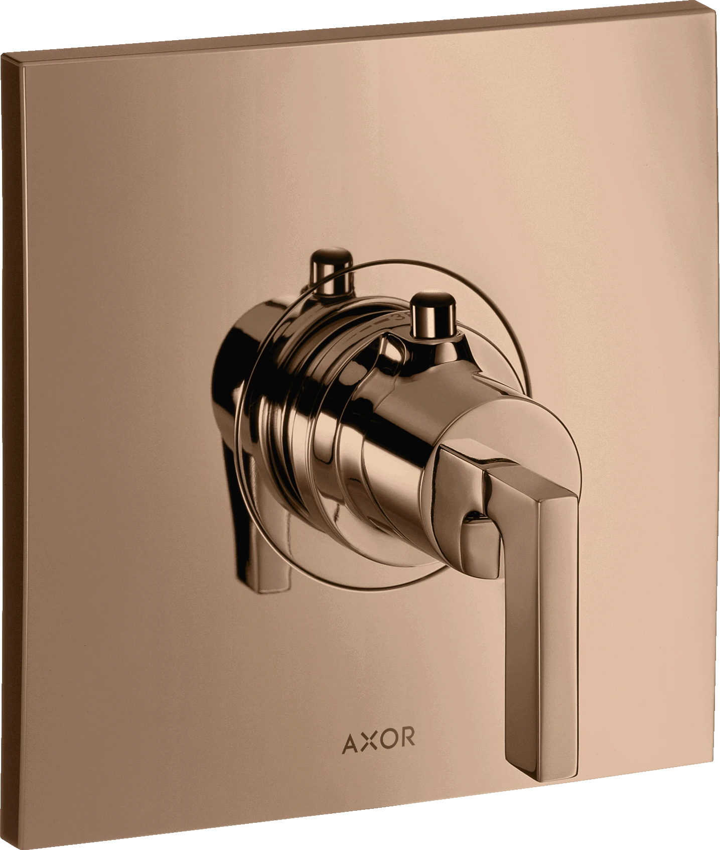 Axor Citterio Thermostatic Shower Mixer Concealed 217 X 187 X 135mm Rose Gold/gold - Polished