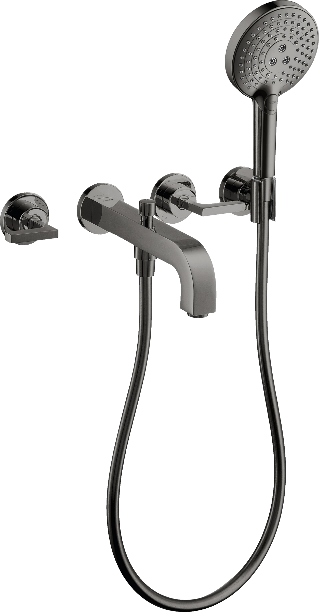 Axor Citterio Bath Mixers Concealed 510 X 263 X 128mm Gunmetal/chrome - Polished