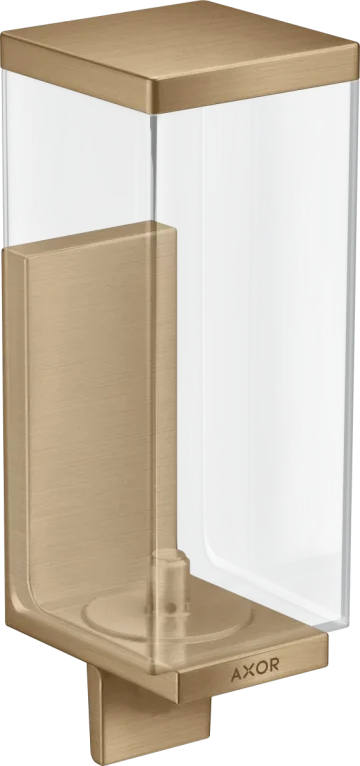 Axor Universal Rectangular Lotion Dispenser 255 X 185 X 180mm Bronze - Brushed product image - Image 1