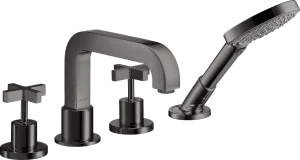 Axor Citterio Bath Mixers Concealed 510 X 263 X 128mm Gunmetal/chrome - Polished
