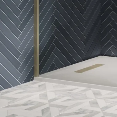 Crosswater Gallery Wall Profile Brushed Brass