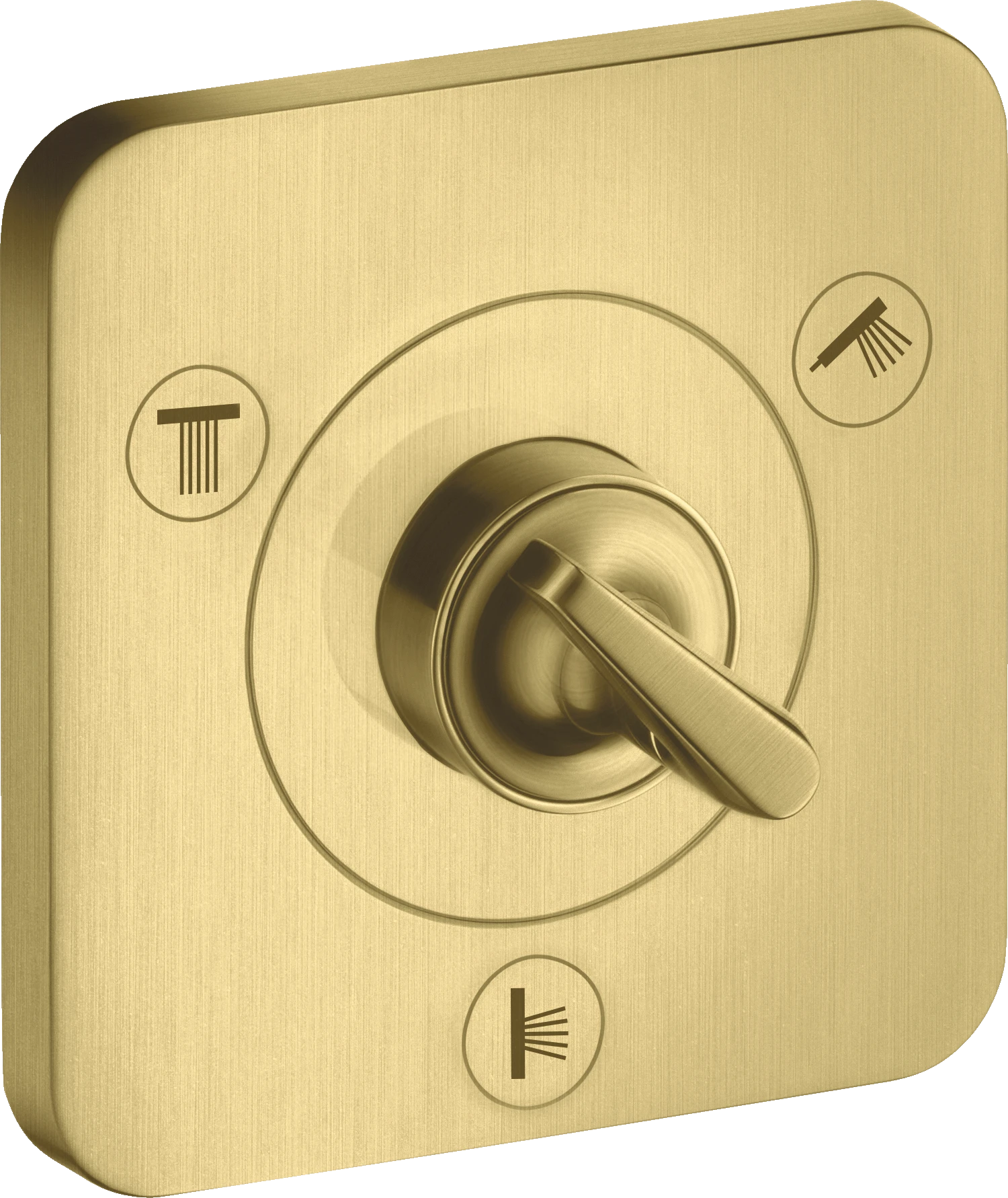 Axor Citterio E Manual Shut-off & Diverter Valves 300 X 206 X 136mm Brass - Brushed