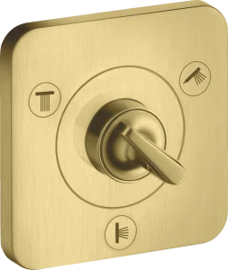 Axor Citterio E Manual Shut-off & Diverter Valves 300 X 206 X 136mm Brass - Brushed