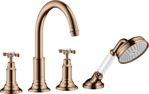 Axor Montreux Bath Mixers Concealed 504 X 263 X 128mm Rose Gold/gold - Polished