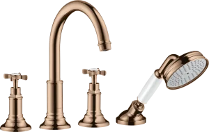 Axor Montreux Bath Mixers Concealed 504 X 263 X 128mm Rose Gold/gold - Polished
