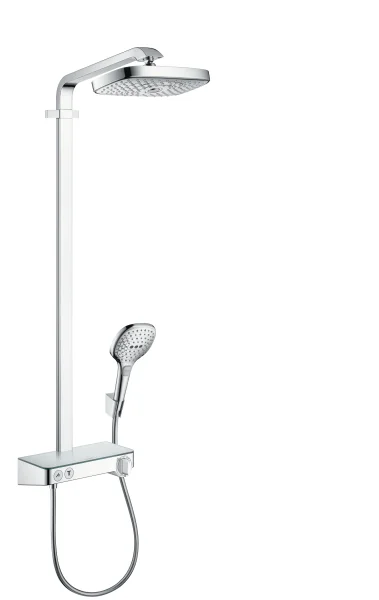 Hansgrohe Raindance Select E Showerpipes With Thermostatic Mixer 1070 X 400 X 130mm Chrome