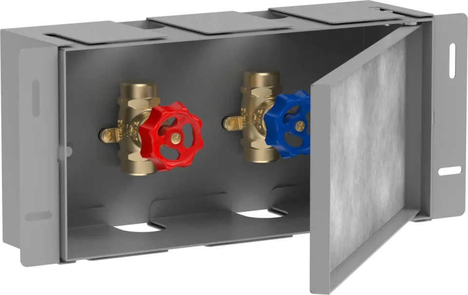 Hansgrohe Xtrastoris Safe Wall Niches 470 X 405 X 120mm Stainless Steel product image - Image 1