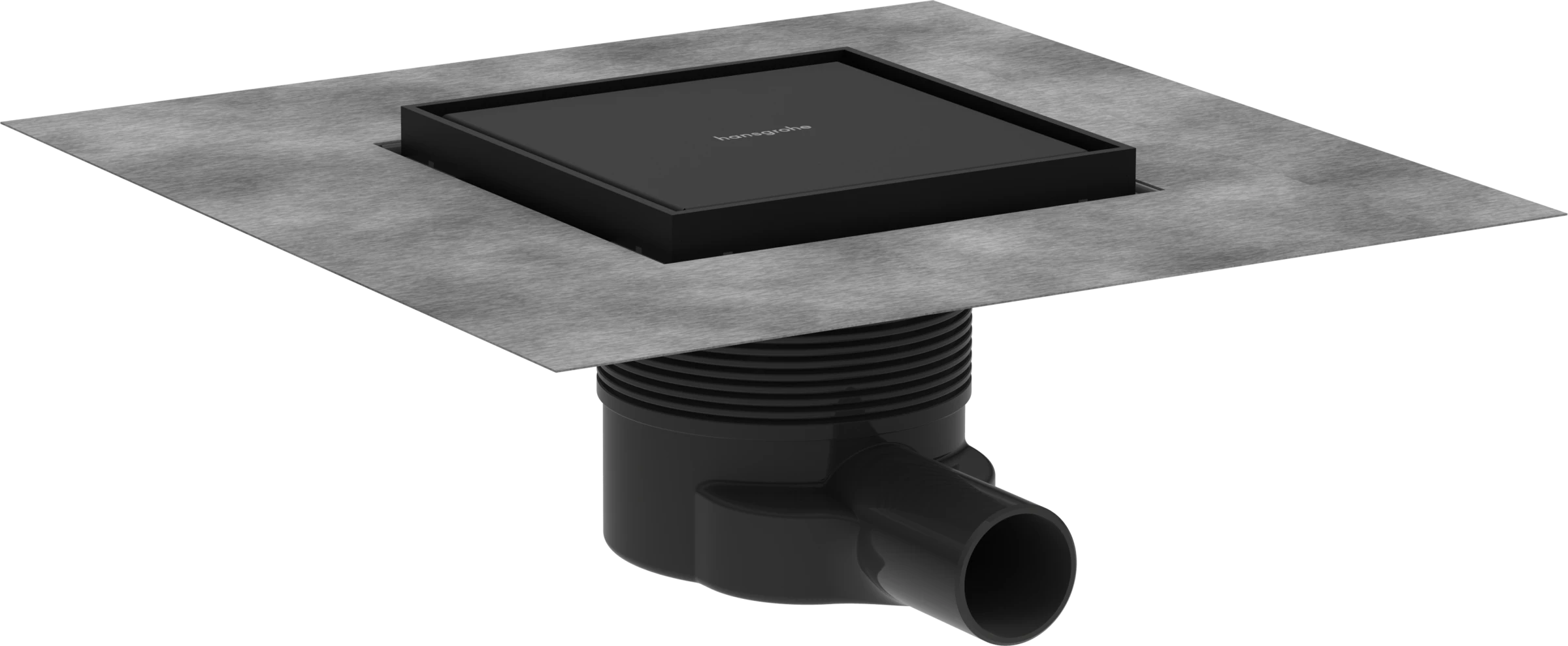 Hansgrohe Raindrain Brilliance Shower Wastes 467 X 276 X 107mm Black - Matt