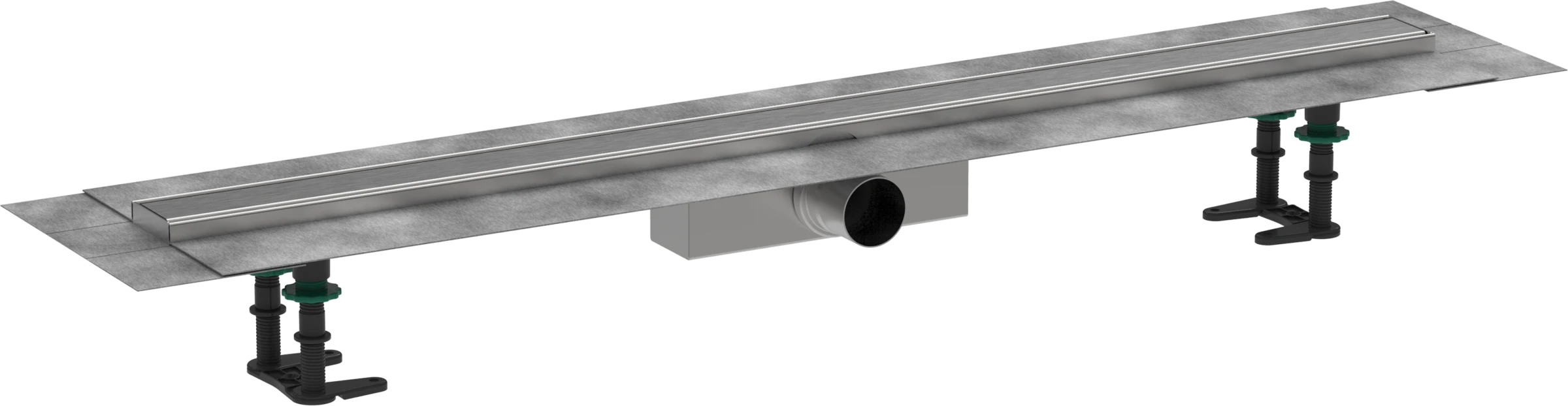 Hansgrohe Raindrain Compact Shower Wastes 1183 X 155 X 132mm Stainless Steel - Brushed