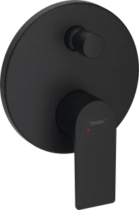 Hansgrohe Rebris E Bath Mixers Concealed 220 X 182 X 135mm Black - Matt