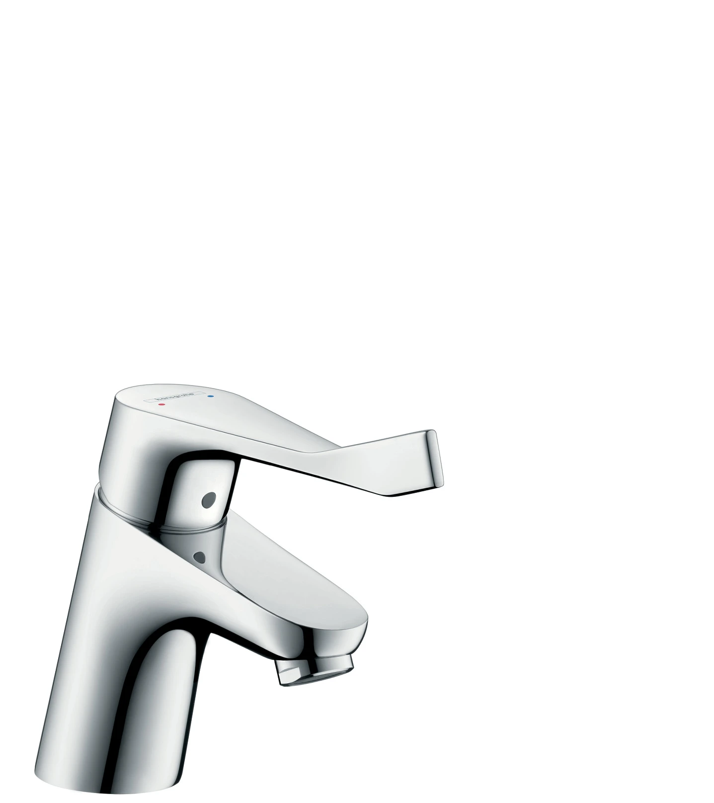 Hansgrohe Focus Single Lever Basin Mixer 70 With Extra Long Handle Without Waste Chrome