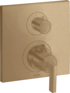 Axor Citterio Thermostatic Shower Mixer Concealed 217 X 187 X 135mm Bronze - Brushed