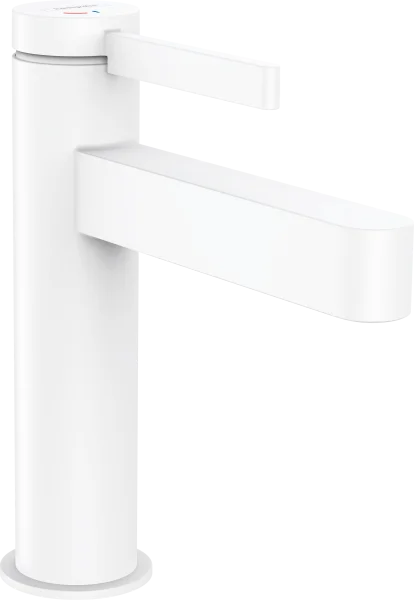 Hansgrohe Finoris Single Lever Basin Mixer 110 Coolstart With Push-open Waste Set Matt White