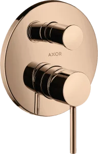 Axor Starck Bath Mixers Concealed 217 X 187 X 135mm Rose Gold/gold - Polished