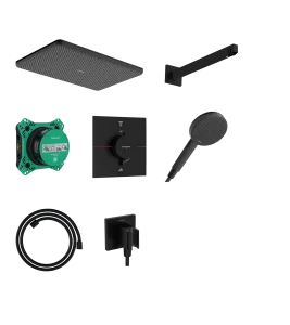 Hansgrohe Raindance Alive Q Shower Combination 685 X 380 X 180mm Black - Matt