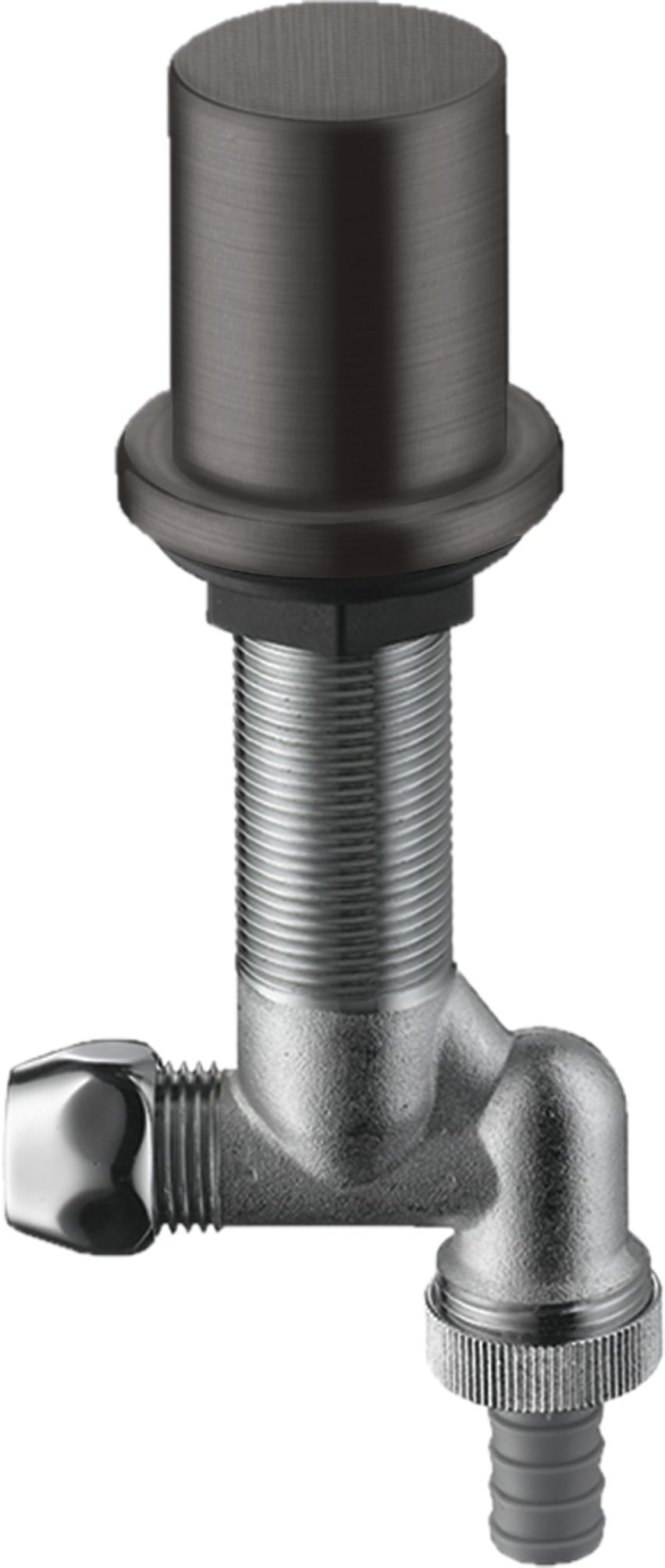 Axor Angle Valves 210 X 125 X 60mm Gunmetal/chrome - Brushed