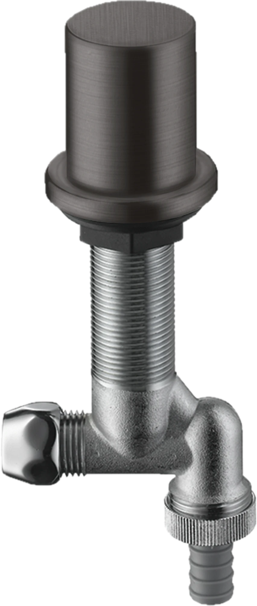 Axor Angle Valves 210 X 125 X 60mm Gunmetal/chrome - Brushed