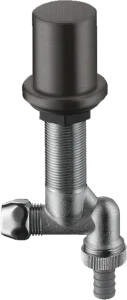 Axor Angle Valves 210 X 125 X 60mm Gunmetal/chrome - Brushed