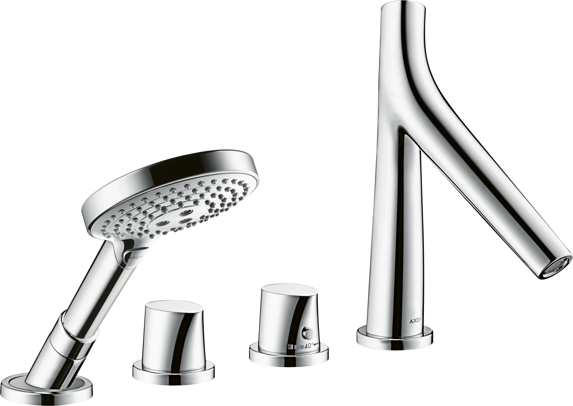 Axor Starck Organic Thermostatic Bath Filler Concealed 504 X 263 X 128mm Chrome