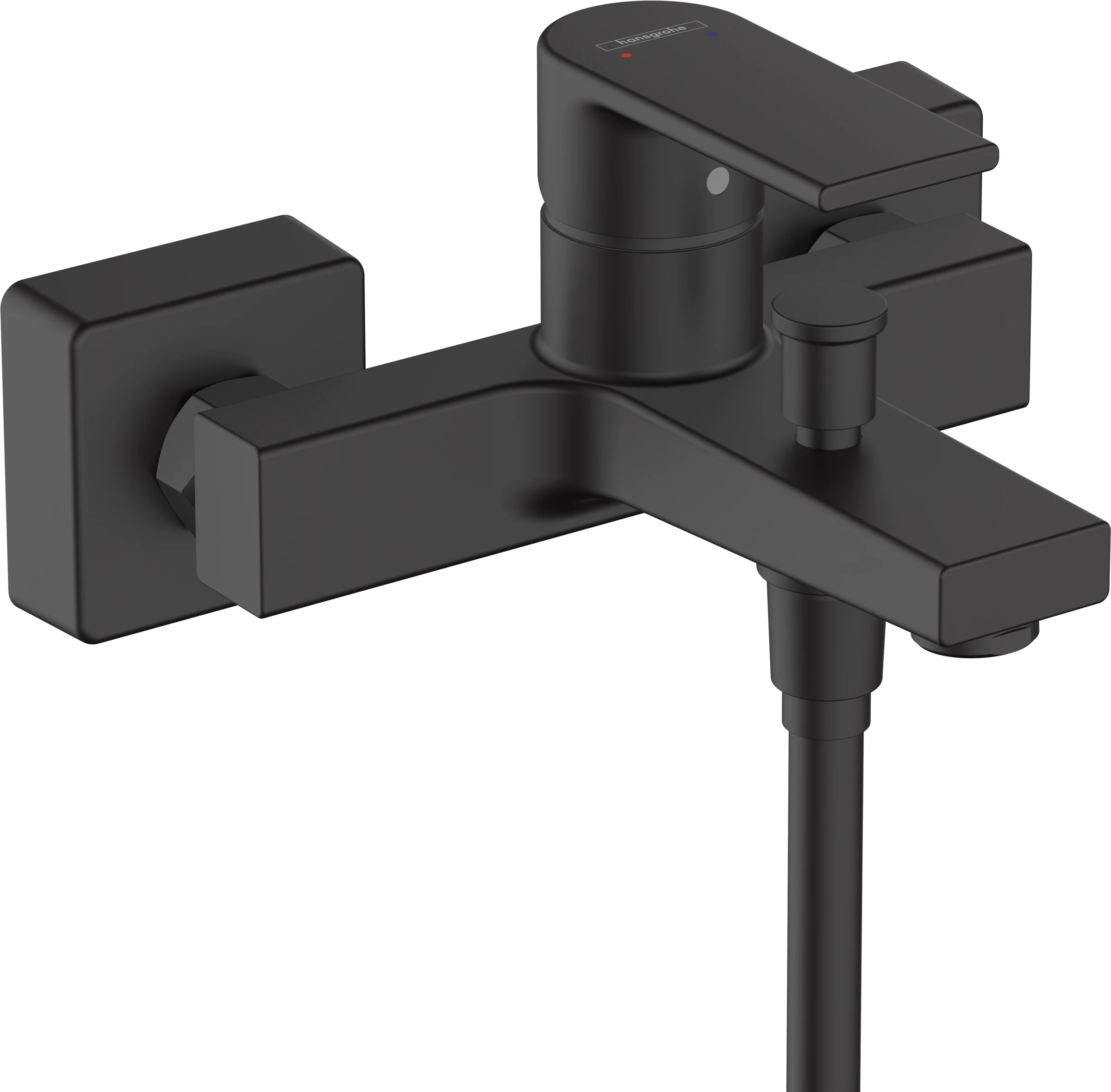 Hansgrohe Vernis Shape Bath Mixers Exposed 245 X 197 X 120mm Black - Matt