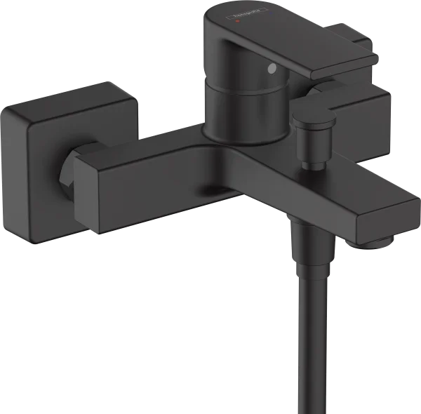 Hansgrohe Vernis Shape Bath Mixers Exposed 245 X 197 X 120mm Black - Matt