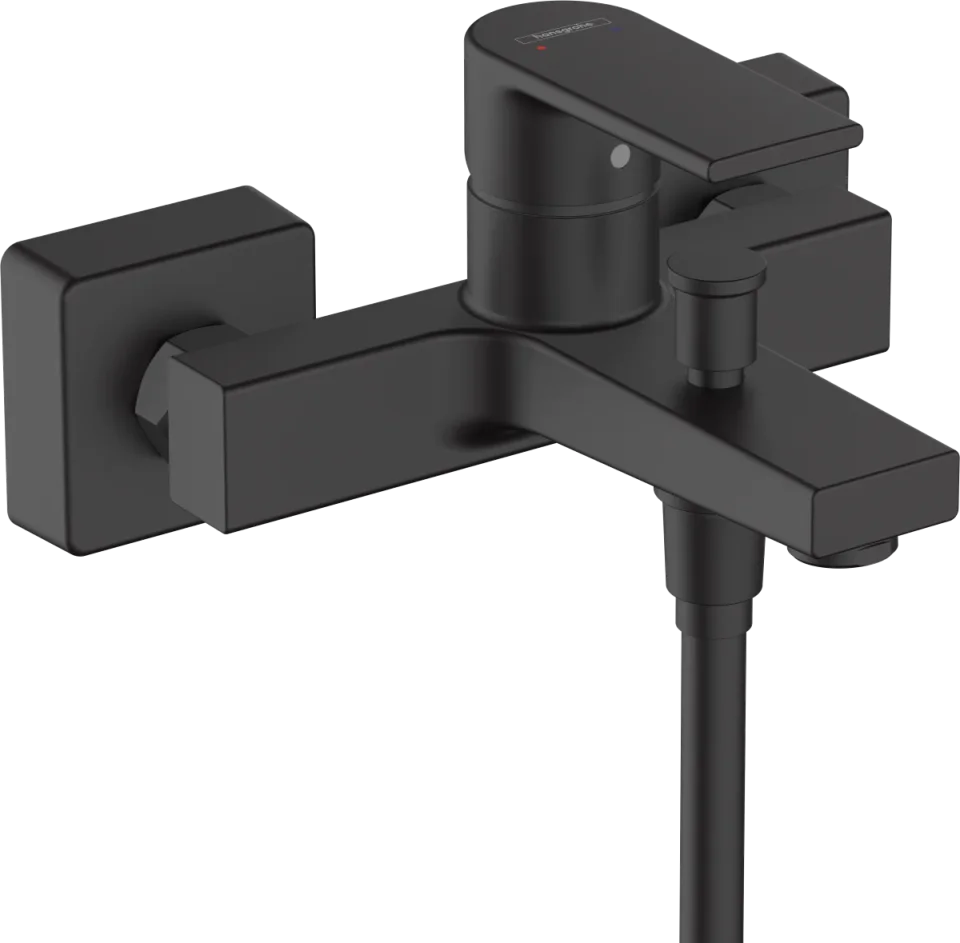 Hansgrohe Vernis Shape Bath Mixers Exposed 245 X 197 X 120mm Black - Matt product image - Image 1