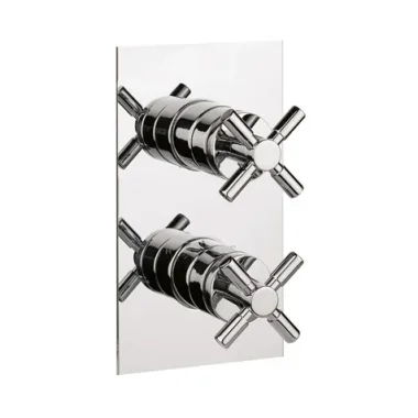 Crosswater Totti 2 Handle Trimset for Shower Mixer Valve WLBP1000RC+ or WLBP2500RC+ Chrome product image - Image 1