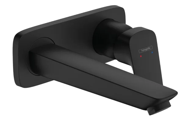 Hansgrohe Logis Single Lever Basin Mixer For Concealed Installation With Spout 19.5 Cm Matt Black