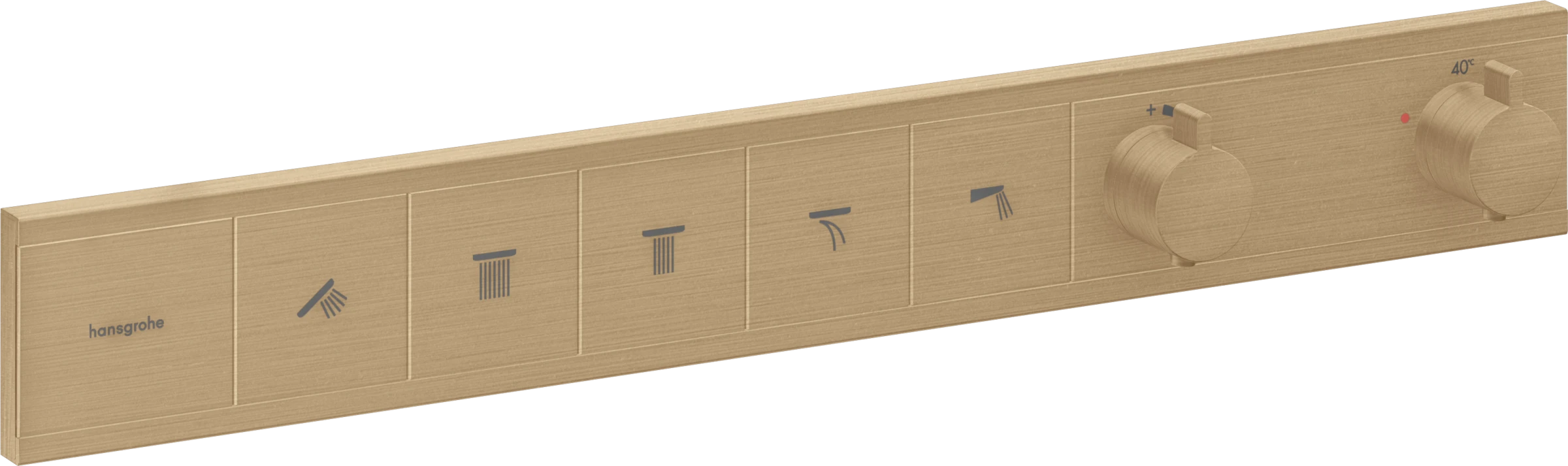 Hansgrohe Rainselect Thermostatic Shower Mixer Concealed 720 X 395 X 145mm Bronze - Brushed