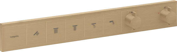 Hansgrohe Rainselect Thermostatic Shower Mixer Concealed 720 X 395 X 145mm Bronze - Brushed