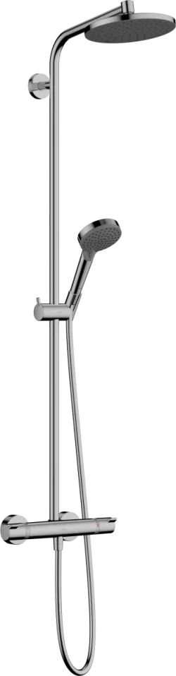 Hansgrohe Vernis Blend Showerpipes With Thermostatic Mixer 1095 X 360 X 110mm Chrome product image - Image 1