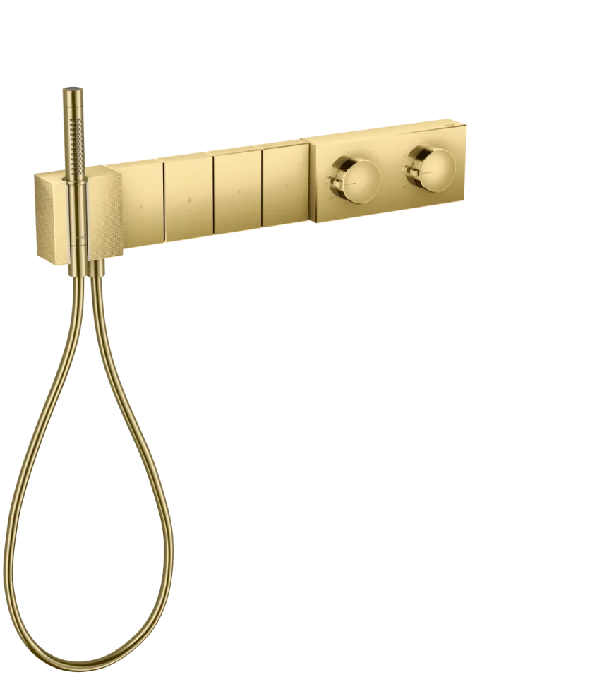 Axor Edge Thermostatic Shower Mixer Concealed 720 X 395 X 150mm Gold - Polished product image - Image 1