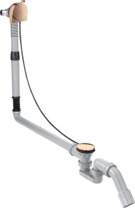Axor Basic Set For Bath Filler With Waste And Overflow 600 X 320 X 90mm Rose Gold/gold - Polished