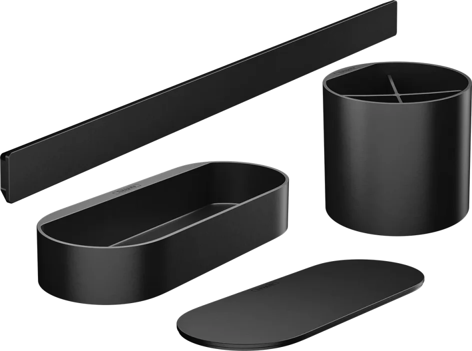 Hansgrohe Wallstoris Accessories Sets 647 X 260 X 168mm Black - Matt product image - Image 1
