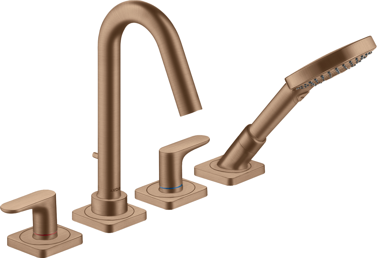 Axor Citterio M Bath Mixers Concealed 263 X 82 X 87mm Rose Gold/gold - Brushed