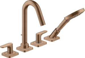 Axor Citterio M 4-hole Rim-mounted Bath Mixer With Lever Handles And Escutcheons