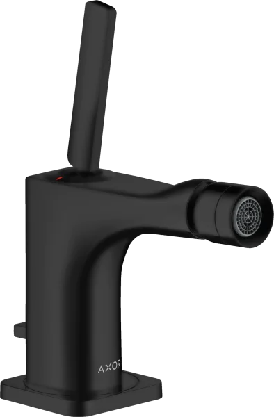 Axor Citterio E Single Lever Bidet Mixer With Pin Handle And Pop-up Waste Matt Black