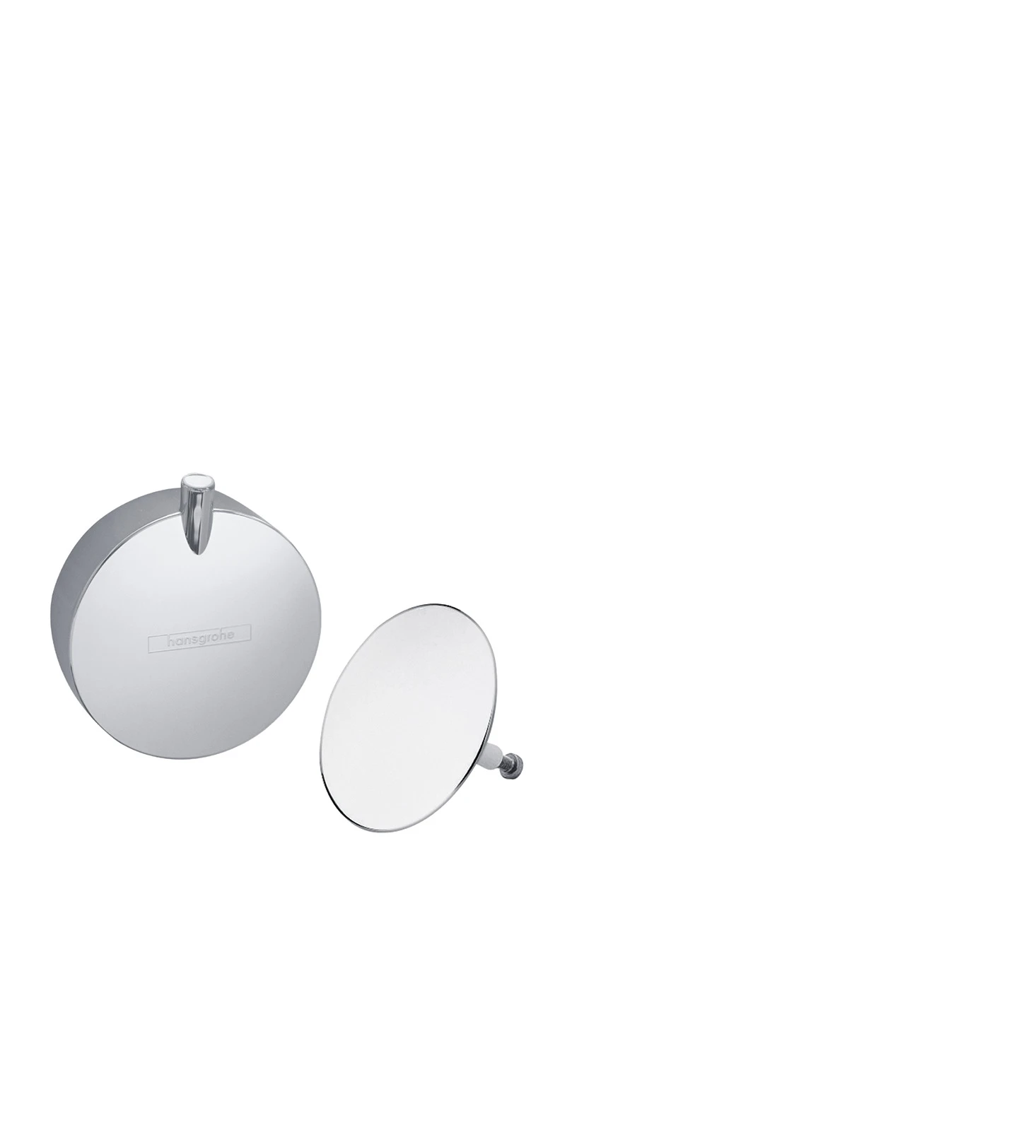 Hansgrohe Flexaplus S Bath Waste And Overflow 100 X 85 X 65mm Gunmetal/chrome - Brushed