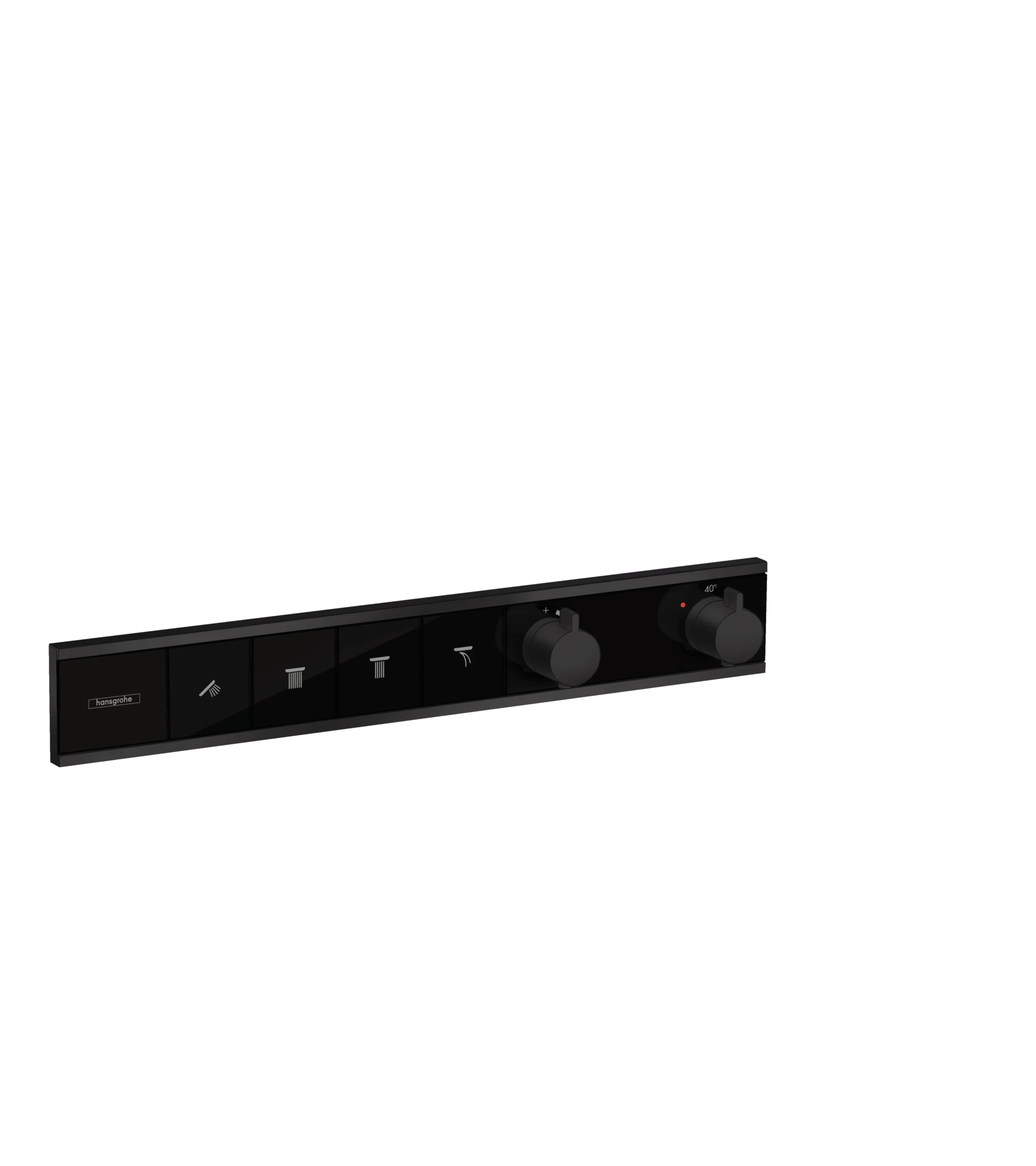 Hansgrohe Rainselect Thermostatic Shower Mixer Concealed 715 X 400 X 145mm Black - Matt