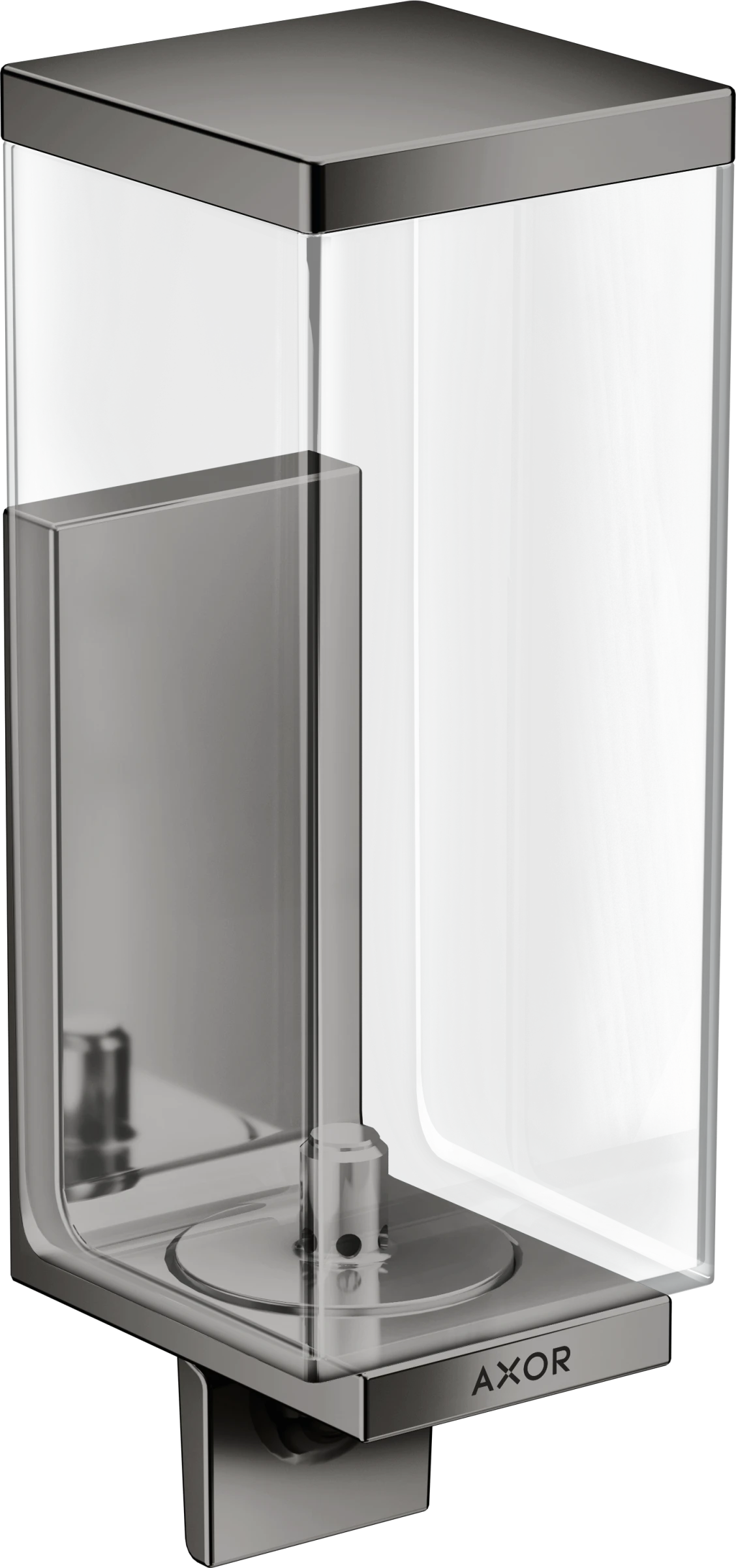 Axor Universal Rectangular Lotion Dispenser 255 X 185 X 180mm Gunmetal/chrome - Polished