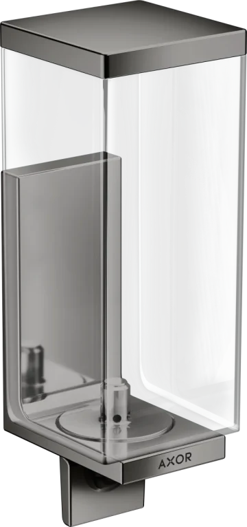 Axor Universal Rectangular Lotion Dispenser 255 X 185 X 180mm Gunmetal/chrome - Polished product image - Image 1